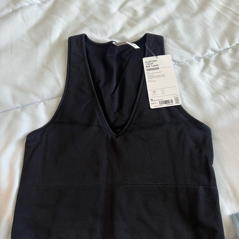 Athleta Aurora Rib Tank - Black